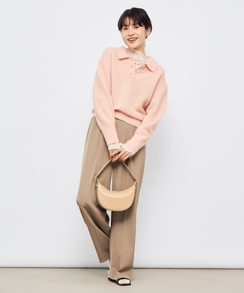 NOLLEY’S Sophi（ノーリーズソフィ）の「ウォッシャブル強撚ツイルワイドパンツ（その他パンツ・レディース・カーキ/ブラック/オフホワイト・36/34/38）」の10枚目の写真