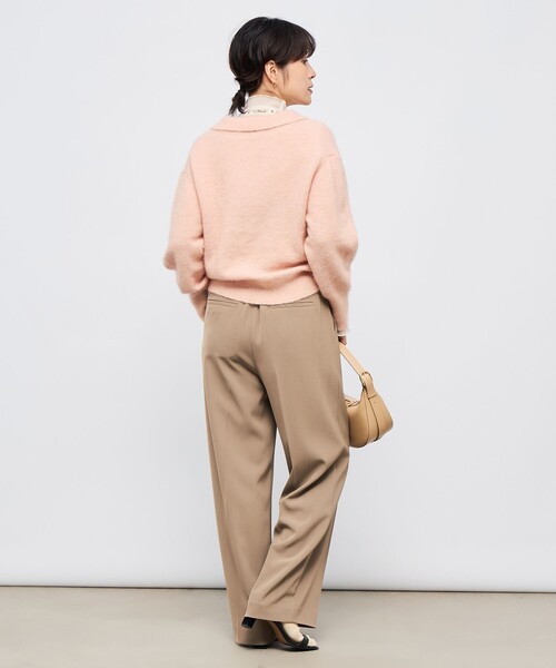 NOLLEY’S Sophi（ノーリーズソフィ）の「ウォッシャブル強撚ツイルワイドパンツ（その他パンツ・レディース・カーキ/ブラック/オフホワイト・36/34/38）」の11枚目の写真