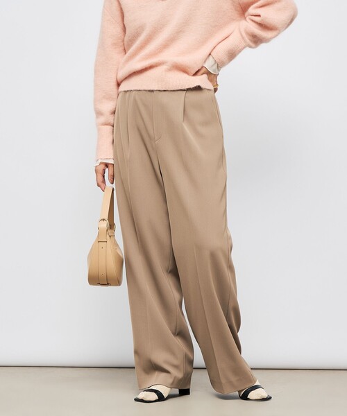 NOLLEY’S Sophi（ノーリーズソフィ）の「ウォッシャブル強撚ツイルワイドパンツ（その他パンツ・レディース・カーキ/ブラック/オフホワイト・36/34/38）」の13枚目の写真