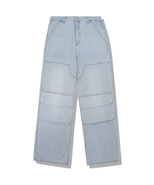 GUBIN(グビン)の「ショートカーペンターピンタックデニムパンツ(デニムパンツ・レディース・その他・SMALL/MEDIUM/LARGE)」の2枚目の写真