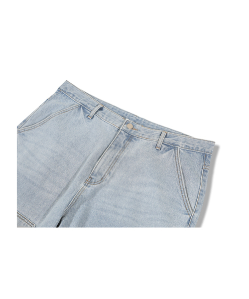 GUBIN(グビン)の「ショートカーペンターピンタックデニムパンツ(デニムパンツ・レディース・その他・SMALL/MEDIUM/LARGE)」の4枚目の写真