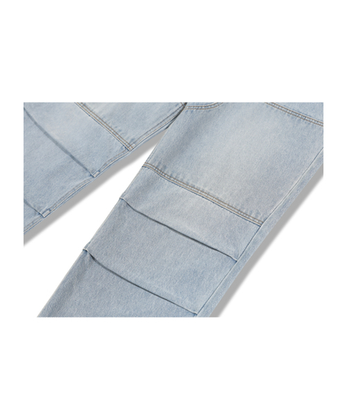 GUBIN(グビン)の「ショートカーペンターピンタックデニムパンツ(デニムパンツ・レディース・その他・SMALL/MEDIUM/LARGE)」の6枚目の写真