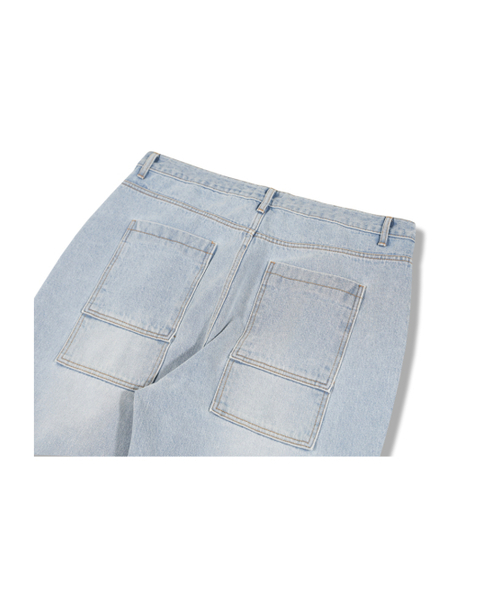 GUBIN(グビン)の「ショートカーペンターピンタックデニムパンツ(デニムパンツ・レディース・その他・SMALL/MEDIUM/LARGE)」の7枚目の写真
