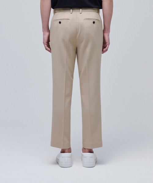 MUSINSA STANDARD（ムシンサスタンダード）の「リラックステーパードヒドゥンバンディングクロップスラックス[ベージュ]（スラックス・メンズ・その他・27/28/29/40/38/42/30/31/26/32/33/34/36）」の10枚目の写真