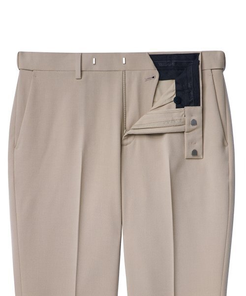 MUSINSA STANDARD（ムシンサスタンダード）の「リラックステーパードヒドゥンバンディングクロップスラックス[ベージュ]（スラックス・メンズ・その他・27/28/29/40/38/42/30/31/26/32/33/34/36）」の9枚目の写真