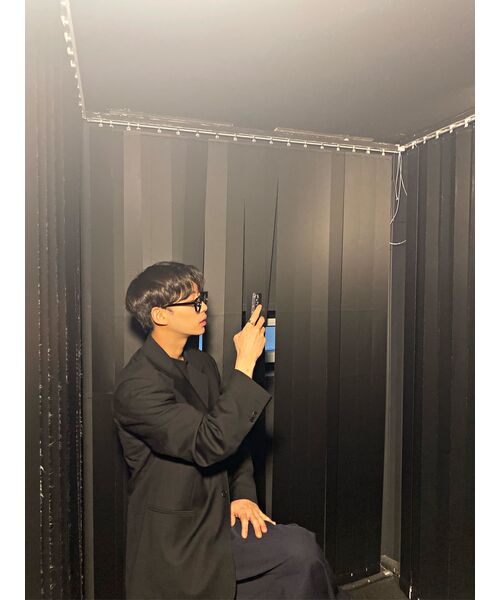 MUSINSA STANDARD（ムシンサスタンダード）の「スーパーワイドヒドゥンバンディングスラックス[ネイビー]（スラックス・メンズ・その他・26/27/28/29/36/34/32/30/31/33/40/38/42）」の11枚目の写真