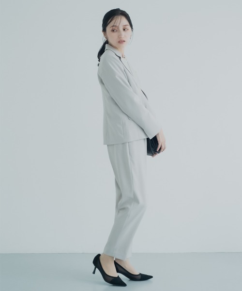 Petitjo（プッチージョ）の「小さいサイズ　【レディーススーツ】テーラードジャケット（セットアップ対応・上下別売り）　低身長さん・小柄女性（テーラードジャケット・レディース・ブラック/グレイッシュベージュ/ネイビー・PL/PM/PS/PSS）」の21枚目の写真