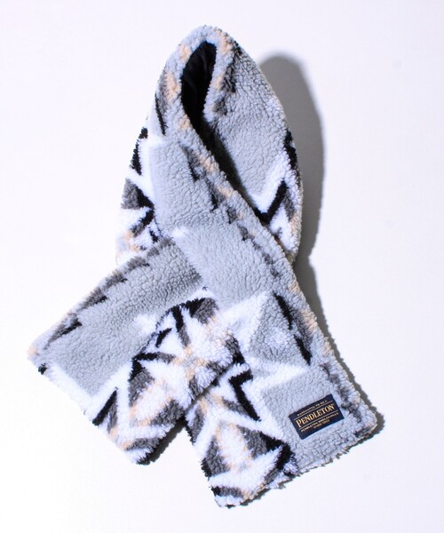 PENDLETON（ペンドルトン）の「【PENDLETON】別注 HARDING 差し込みボアマフラー（マフラー・メンズ・ベージュ系その他/ブラック/チャコールグレー/グレー系その他・FREE）」の13枚目の写真