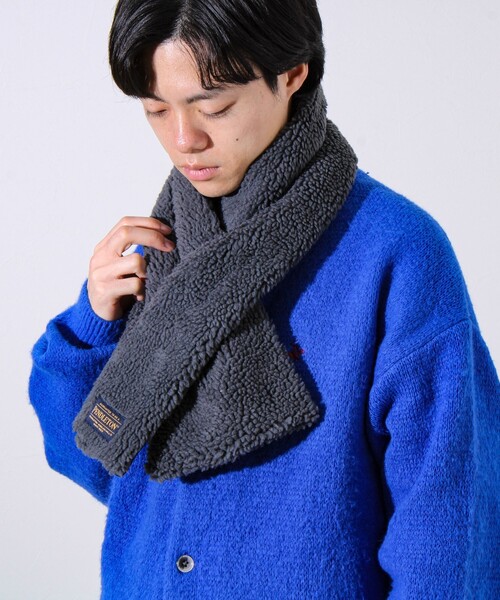 PENDLETON（ペンドルトン）の「【PENDLETON】別注 HARDING 差し込みボアマフラー（マフラー・メンズ・ベージュ系その他/ブラック/チャコールグレー/グレー系その他・FREE）」の16枚目の写真