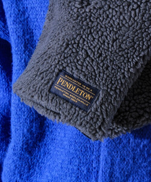 PENDLETON（ペンドルトン）の「【PENDLETON】別注 HARDING 差し込みボアマフラー（マフラー・メンズ・ベージュ系その他/ブラック/チャコールグレー/グレー系その他・FREE）」の17枚目の写真