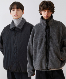 TRIP LE SENS（トリップ ル センス）の「[2WAY] Reversible fleece overfit jacket_gray（その他アウター）」