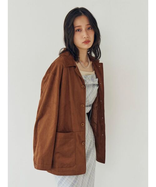 Ungrid（アングリッド）の「フェイクスウェードジャケット（ブルゾン