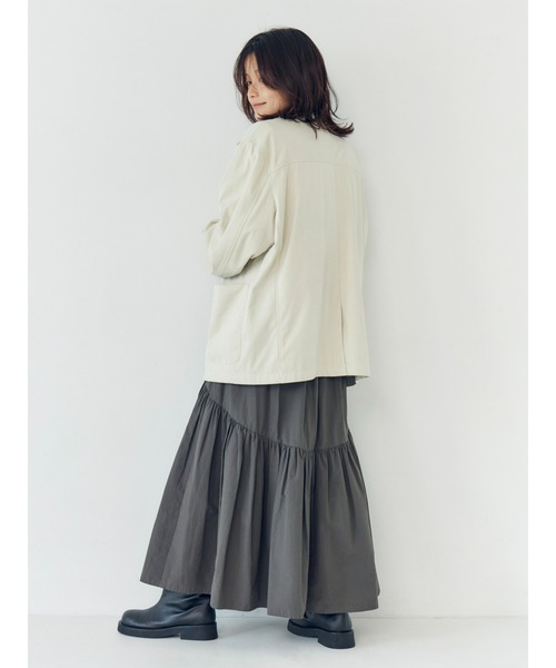 Ungrid(アングリッド)の「フェイクスウェードジャケット(テーラードジャケット・レディース・アイボリー/イエロー/ブラウン・FREE)」の17枚目の写真