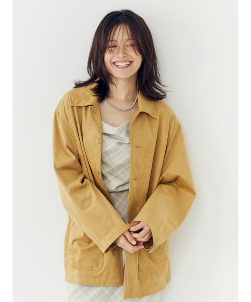 Ungrid(アングリッド)の「フェイクスウェードジャケット(テーラードジャケット・レディース・アイボリー/イエロー/ブラウン・FREE)」の21枚目の写真