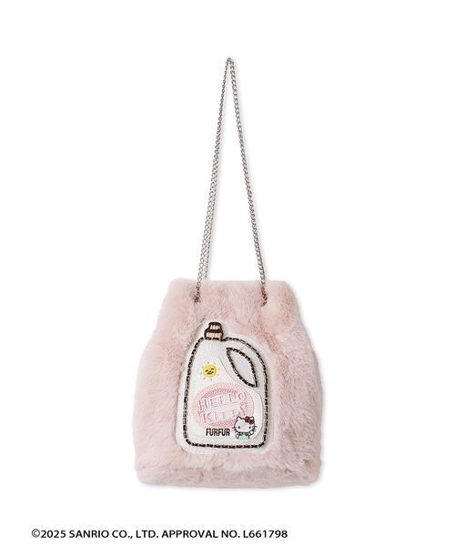 FURFUR(ファーファー)の「HELLO KITTYエコファーショルダーバッグ(ショルダーバッグ・レディース・アイボリー/ライトグレー/ピンク・F)」の6枚目の写真