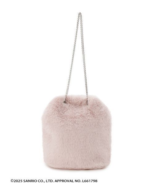 FURFUR(ファーファー)の「HELLO KITTYエコファーショルダーバッグ(ショルダーバッグ・レディース・アイボリー/ライトグレー/ピンク・F)」の8枚目の写真
