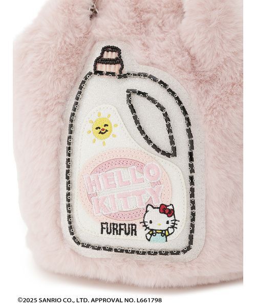 FURFUR(ファーファー)の「HELLO KITTYエコファーショルダーバッグ(ショルダーバッグ・レディース・アイボリー/ライトグレー/ピンク・F)」の10枚目の写真