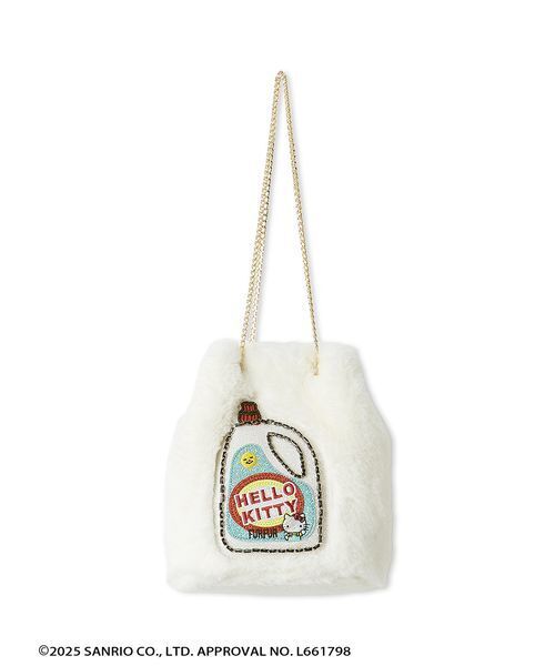 FURFUR(ファーファー)の「HELLO KITTYエコファーショルダーバッグ(ショルダーバッグ・レディース・アイボリー/ライトグレー/ピンク・F)」の16枚目の写真
