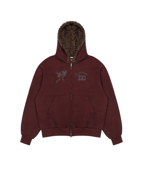 LUVISTRUE（ラヴイズトゥルー）の「EV FAIRY FUR HOOD ZIP UP（パーカー・レディース・ブラック/ベージュ/バーガンディー・FREE）」の20枚目の写真