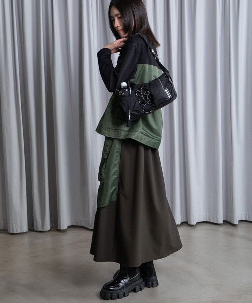 MARECHAL TERRE（マルシャルテル）の「ボディバック（ボディバッグ/ウエストポーチ・レディース・キャメル/ライトグリーン/チャコールグレー/ブラック・FREE）」の7枚目の写真