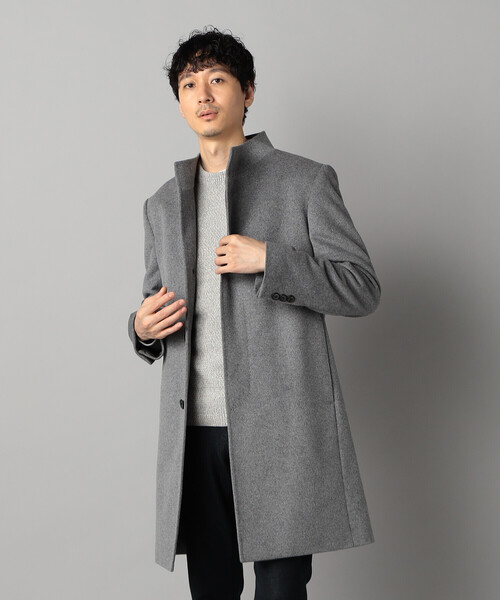 COMME CA MEN アンゴラビーバー イタリアンカラーコート アンゴラビーバー イタリアンカラーコート（07-10WM01-205