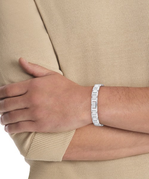 Calvin Klein（カルバン・クライン）の「【CalvinKlein】 カルバンクライン CK ENHANCE ブレスレット（ブレスレット・メンズ・シルバー・FREE）」の2枚目の写真