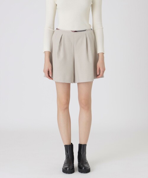 BLUE LABEL CRESTBRIDGE マットツイルストスカート風パンツ マットツイルストレッチスカート風パンツ（55R09275＿＿