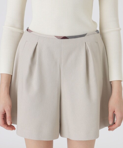 BLUE LABEL CRESTBRIDGE（ブルーレーベルクレストブリッジ）の「シックへリンボンキュロットパンツ（その他パンツ・レディース・ベージュ/ブラック・38/36）」の11枚目の写真
