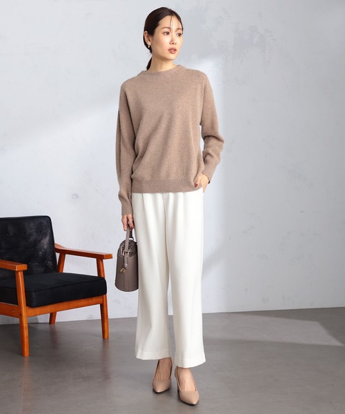 GALLORIA（ギャローリア）の「モックネックニット（ニット/セーター・レディース・ピンク/ベージュ/モカ・L/LL/M/S）」の3枚目の写真