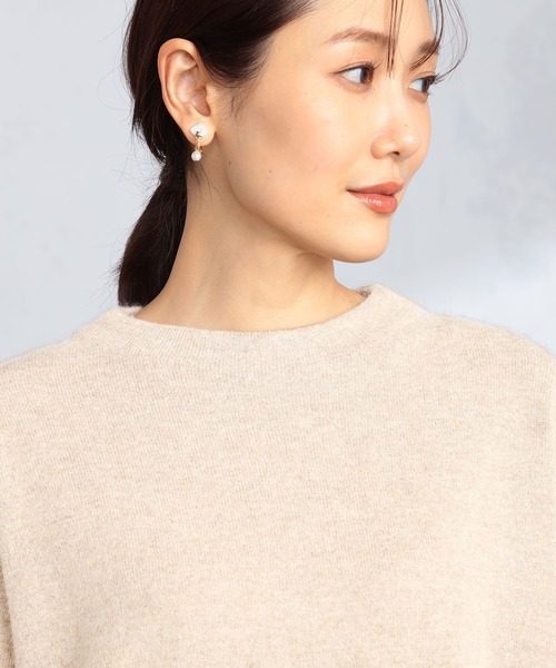 GALLORIA（ギャローリア）の「モックネックニット（ニット/セーター・レディース・ピンク/ベージュ/モカ・L/LL/M/S）」の10枚目の写真