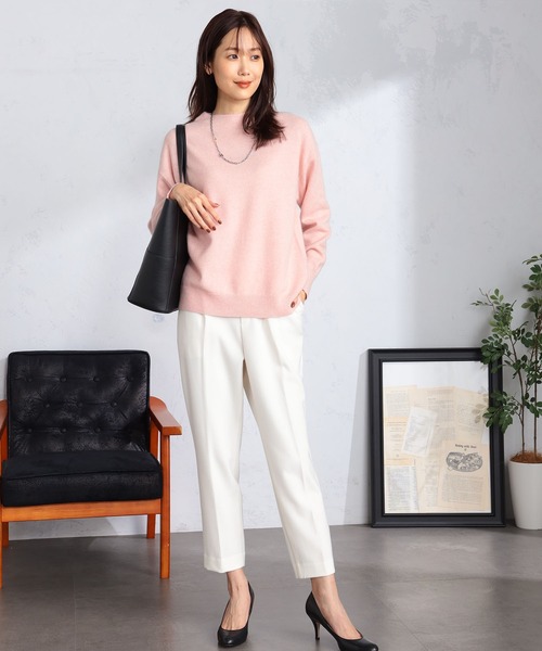 GALLORIA（ギャローリア）の「モックネックニット（ニット/セーター・レディース・ピンク/ベージュ/モカ・L/LL/M/S）」の12枚目の写真