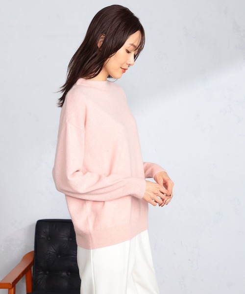 GALLORIA（ギャローリア）の「モックネックニット（ニット/セーター・レディース・ピンク/ベージュ/モカ・L/LL/M/S）」の13枚目の写真