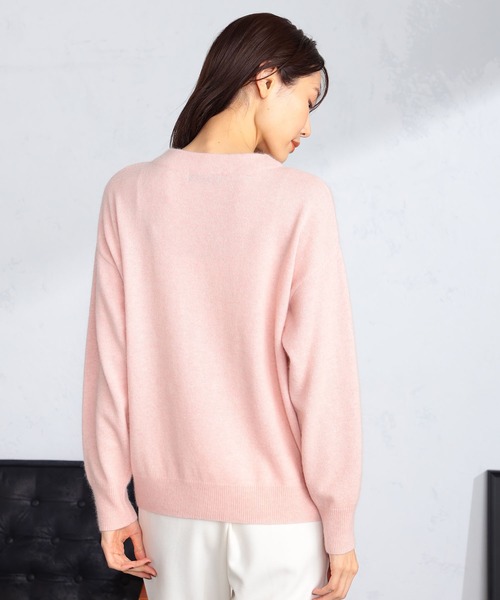 GALLORIA（ギャローリア）の「モックネックニット（ニット/セーター・レディース・ピンク/ベージュ/モカ・L/LL/M/S）」の14枚目の写真