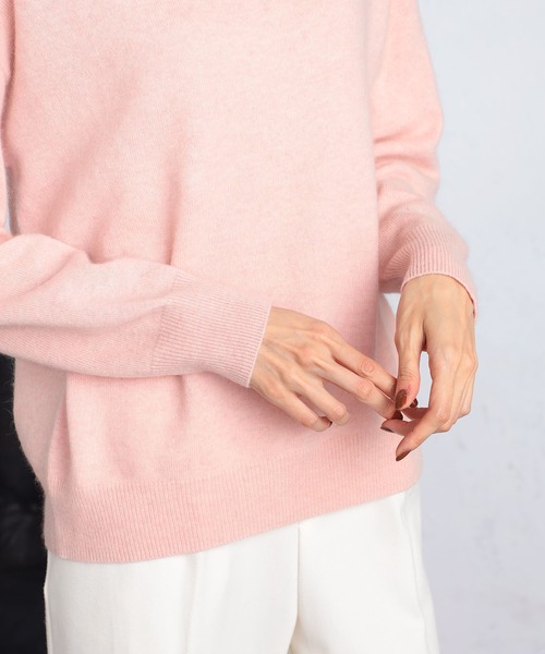 GALLORIA（ギャローリア）の「モックネックニット（ニット/セーター・レディース・ピンク/ベージュ/モカ・L/LL/M/S）」の15枚目の写真