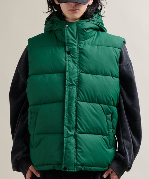 セール】11C7 中綿 パディング フード ジャケット（ダウンベスト