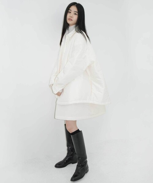 eunoia | パディング レギュラーカラーシャツ WOMEN