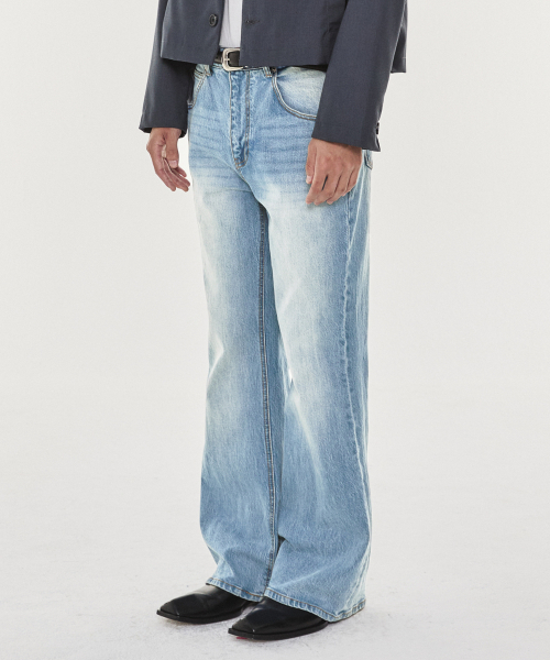 KICHUL(キチョル)の「Yk 0709 boot cut (blue)(デニムパンツ・メンズ・その他・X-SMALL/SMALL/MEDIUM/LARGE)」の2枚目の写真