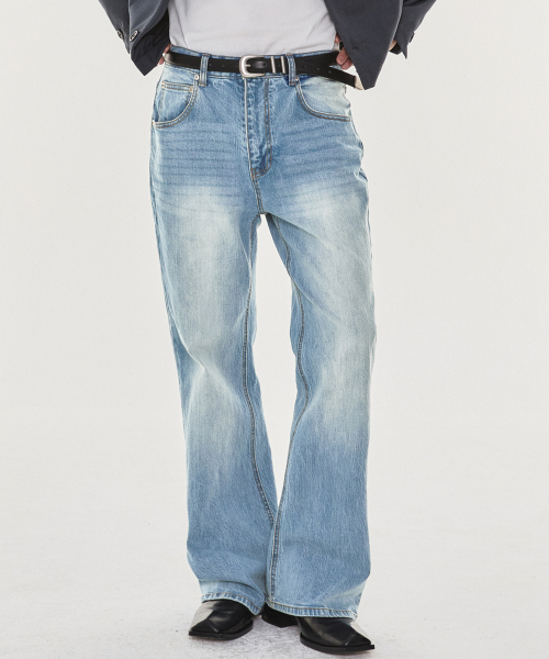 KICHUL(キチョル)の「Yk 0709 boot cut (blue)(デニムパンツ・メンズ・その他・X-SMALL/SMALL/MEDIUM/LARGE)」の4枚目の写真