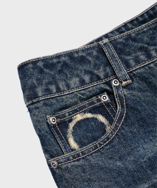 SAINTPAIN（セイントペイン）の「SPサークルウォッシングデニムパンツブルー（デニムパンツ・レディース・その他・MEDIUM/LARGE）」の7枚目の写真