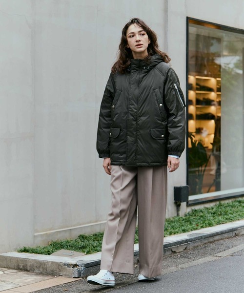 beautiful people(ビューティフルピープル)の「【beautiful people×THE TOKYO/ビューティフルピープル×ザトウキョウ】別注 flight down jacket/フライトダウンジャケット/リバーシブル(ダウンジャケット/コート・レディース・ブラック/カーキ/グレー・36/40)」の20枚目の写真