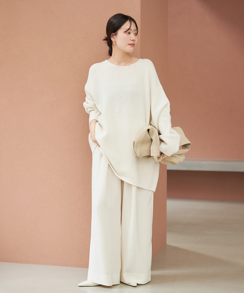 plage（プラージュ）の「《追加》washable Flare パンツ（その他パンツ・レディース・ホワイト/ブラック・34/36/38）」の7枚目の写真