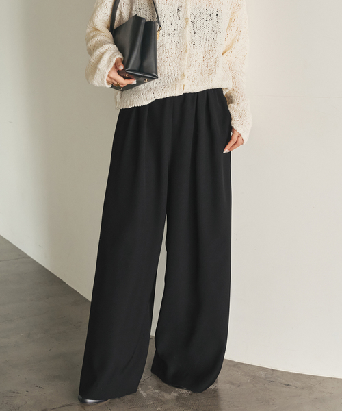 plage（プラージュ）の「《追加》washable Flare パンツ（その他パンツ・レディース・ホワイト/ブラック・34/36/38）」の11枚目の写真