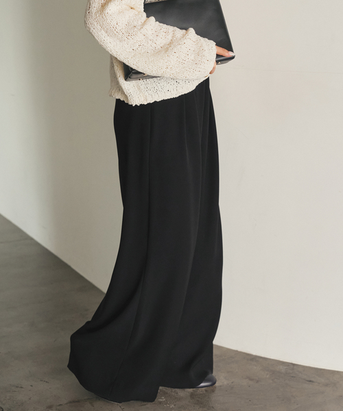 plage（プラージュ）の「《追加》washable Flare パンツ（その他パンツ・レディース・ホワイト/ブラック・34/36/38）」の12枚目の写真