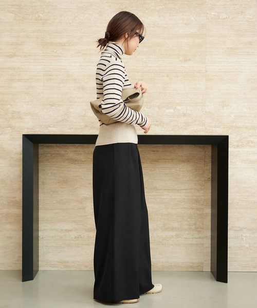 plage（プラージュ）の「《追加》washable Flare パンツ（その他パンツ・レディース・ホワイト/ブラック・34/36/38）」の22枚目の写真