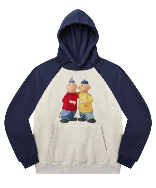 PAT&MAT] ベストフレンドレグランフード - ネイビー / オートミール