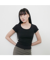 D. ベーシックコットンベビーラウンドネックTシャツ - 3色
