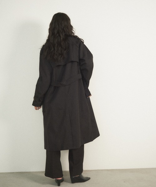 Shelly island（シェリーアイランド）の「ロングトレンチコート（トレンチコート・レディース・ベージュ/ブラック/グレー・FREE）」の19枚目の写真