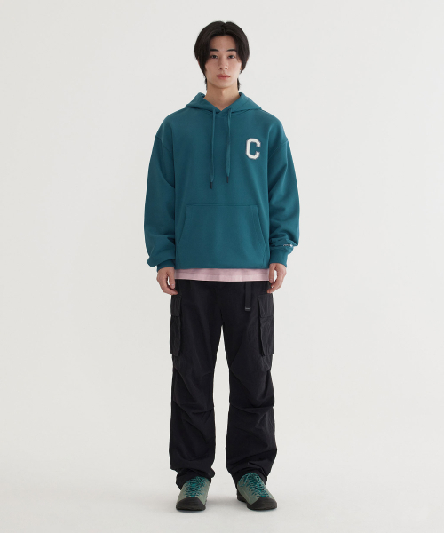 COVERNAT(カバーナット)の「Cロゴフードパーカー ターコイズ(パーカー・レディース・その他・SMALL/MEDIUM/LARGE/X-LARGE)」の4枚目の写真
