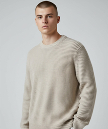 Soft Hachi Cushion Round Knit (Beige)
