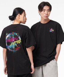 [ATW x レオダブ] ピースメーカーオーバーサイズ半袖Tシャツ_BK